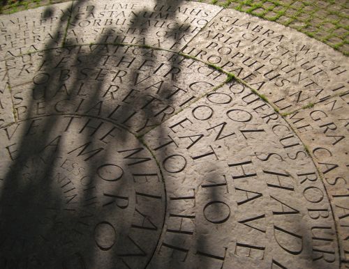 Large inscription outside the Serpentine Gallery, London. With Ian Hamilton Finlay and Peter Coates.